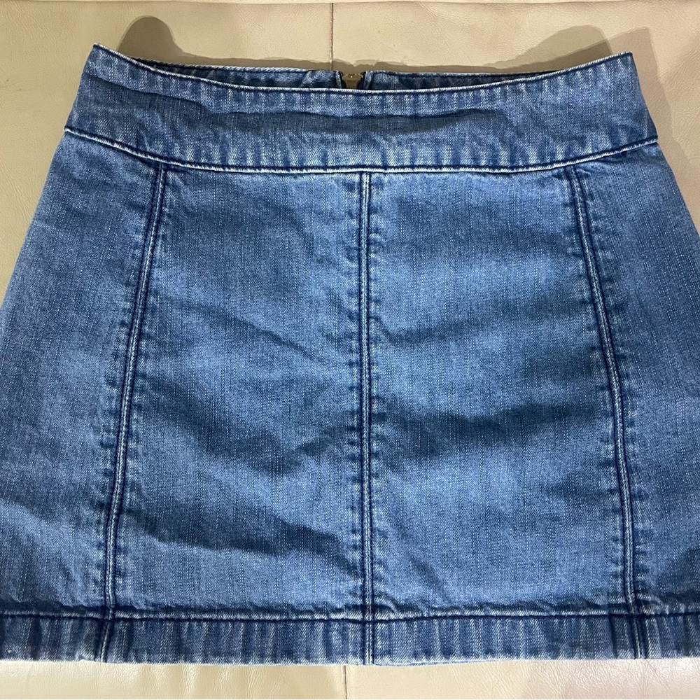 Free People Jean Skirt